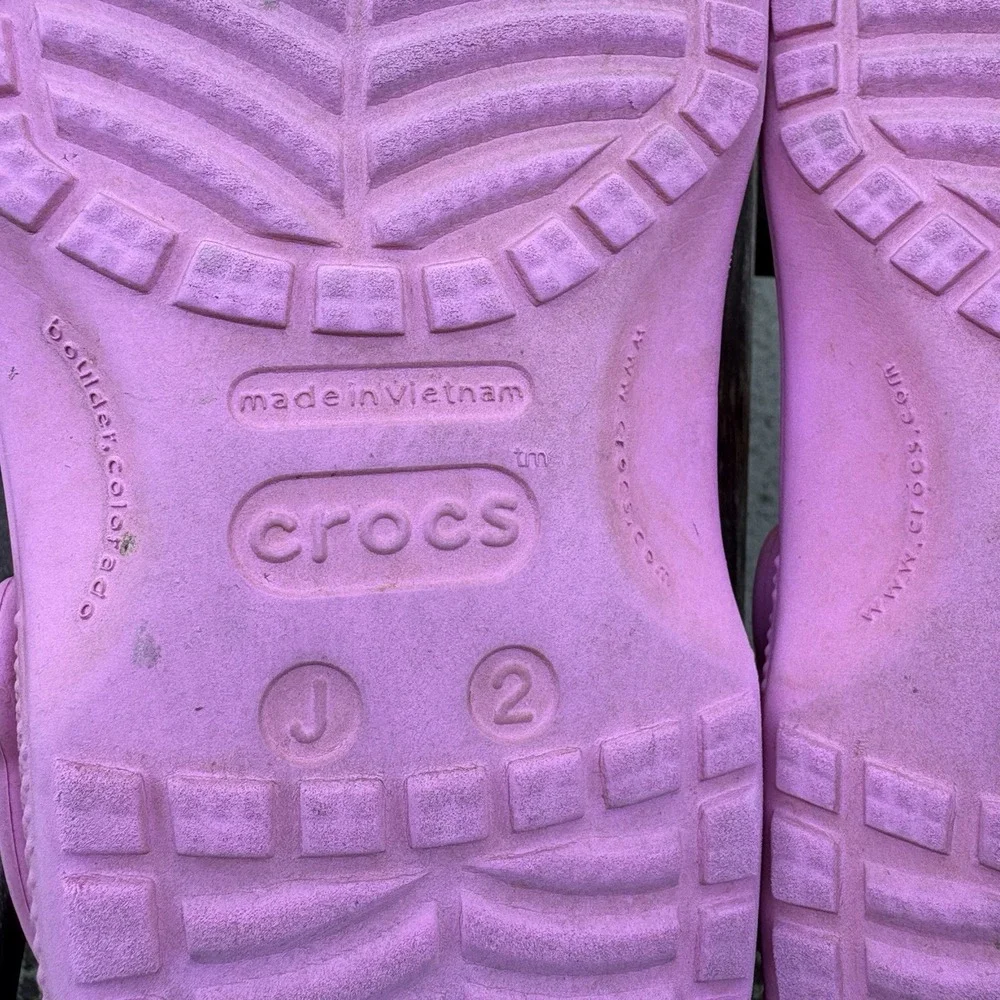 Crocs Kids J2 Pink Classic Clog Barbiecore Lightweight